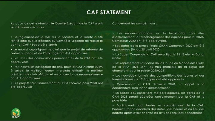 CAF : l'Afrique aura 3 places au Mondial des clubs 2021 1 CAF : l'Afrique aura 3 places au Mondial des clubs 2021 1